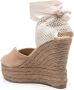 Manebí Hamptons Wedge Lage Hak Schoenen Beige Dames - Thumbnail 4