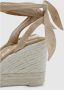 Manebí Champagne Beige Wedges met Knotendetail Beige Dames - Thumbnail 3