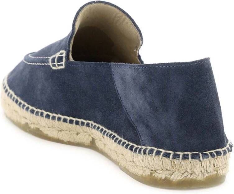 Manebí Espadrille-stijl Suède Leren Loafers
