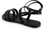 Manebí Flat Sandals Black Dames - Thumbnail 3