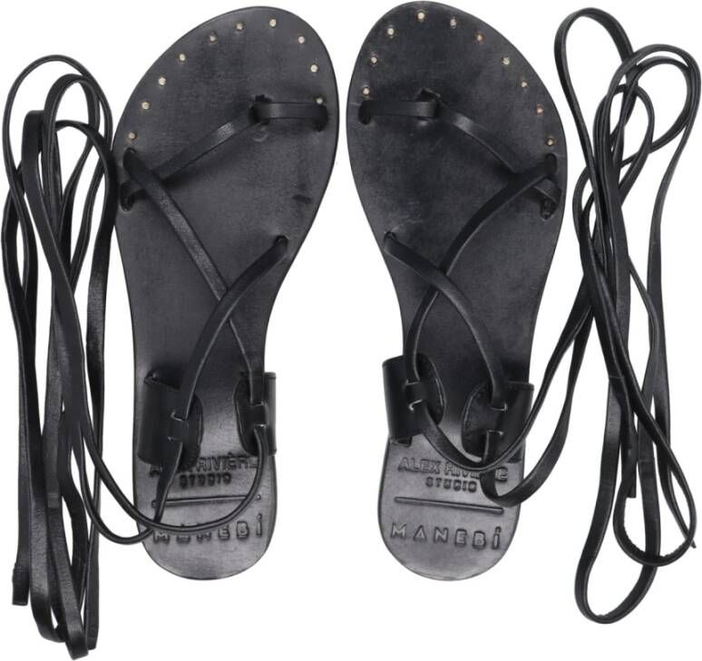 Manebí Flat Sandals Zwart Dames