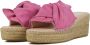 Manebi Espadrilles Dames Damesschoenen Leer Sleehak Hoogte K10WK Fuchsia - Thumbnail 3