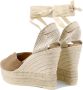 Manebí Hamptons Sleehak Espadrilles Beige Dames - Thumbnail 4