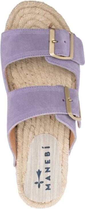 Manebí Paarse Sandalen voor Vrouwen Purple Dames