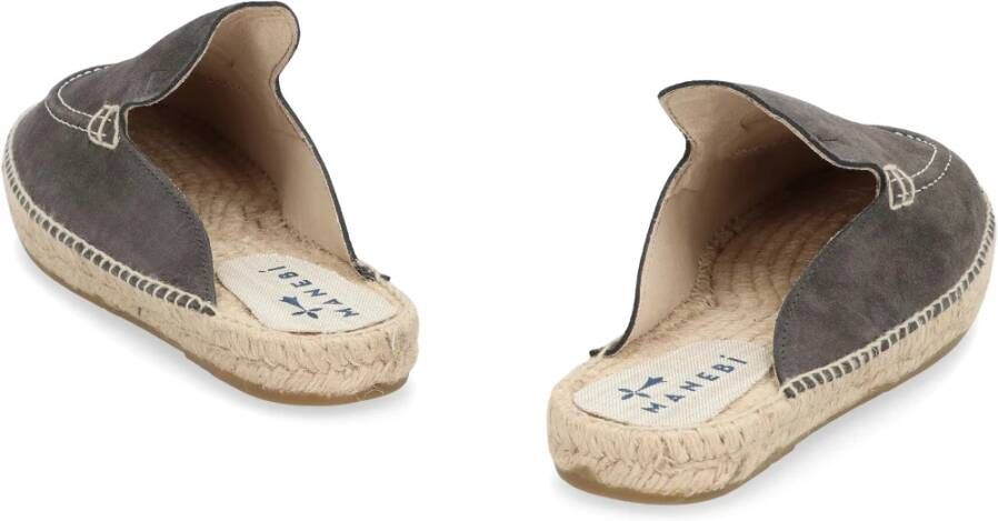 Manebí Ronde Neus Leren Espadrilles