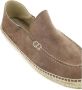 Manebí Suede Espadrille Loafers Brown Heren - Thumbnail 4