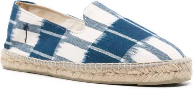 Manebí Platte Katoenen Espadrilles Blue Heren