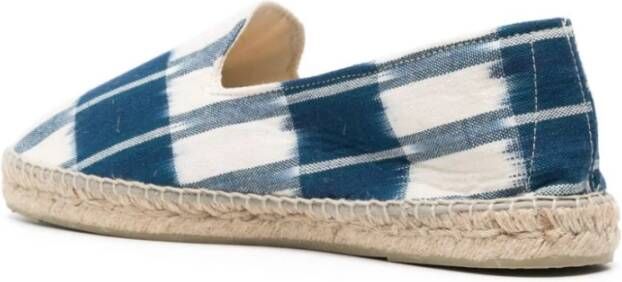 Manebí Tulum Dyed Cotton Flat Espadrilles Blue Heren