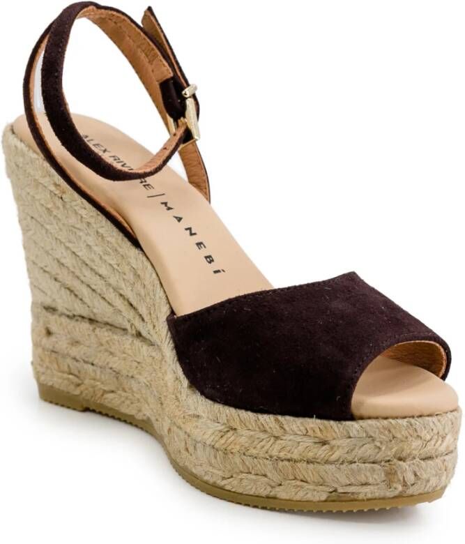 Manebí Wedges Brown Dames