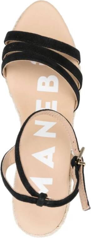 Manebí Zwarte sandalen voor vrouwen