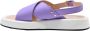 Manila Grace Hoge zool lavendel sandaal Purple Dames - Thumbnail 2