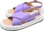 Manila Grace Hoge zool lavendel sandaal Purple Dames - Thumbnail 3