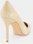 olo Blahnik Beige Slang Puntige Neus Pumps - Thumbnail 2
