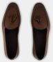 olo Blahnik Bruine Kalfsleren Loafers met Kwastdetail - Thumbnail 2