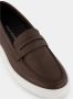 olo Blahnik Bruine Leren Loafers - Thumbnail 2