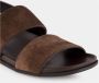 olo Blahnik Bruine Suède Fussbett Sandalen - Thumbnail 2