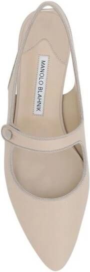 Manolo Blahnik Elegante Campariflatsli Ballerina's