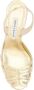 Manolo Blahnik Gouden Metallic Leren Slingback Sandalen Yellow Dames - Thumbnail 4