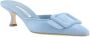 Manolo Blahnik Elegante Suède Kitten Heel Pumps met Gesp Blue Dames - Thumbnail 2