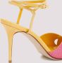 Manolo Blahnik Gele & Roze Hoge Hak Sandalen Multicolor Dames - Thumbnail 3