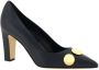 Manolo Blahnik Geometrische Hak Kalbsleren Pumps met Sferen Black Dames - Thumbnail 2