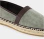 olo Blahnik Groene Kalver Suede Espadrilles - Thumbnail 2