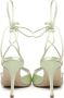 Manolo Blahnik Groene sandalen met kristallen en kegelhak Green Dames - Thumbnail 7