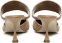 Manolo Blahnik Katoen Elastan Sandalen Beige Dames - Thumbnail 3