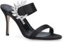 Manolo Blahnik Sandalen "Chivela" Sandals in zwart - Thumbnail 3