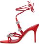 Manolo Blahnik Sandalen "Elsaka" Sandals in rood - Thumbnail 4