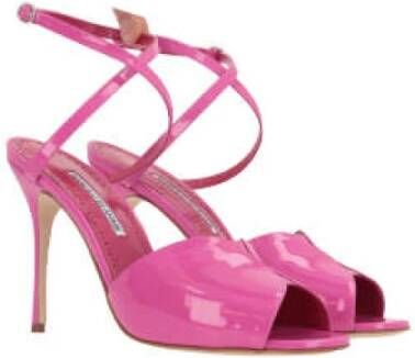 Manolo Blahnik Hourani 105 Patentleren Sandalen