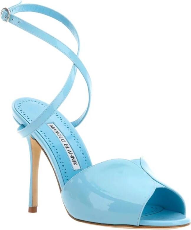 Manolo Blahnik Hourani 105 Sandalen Blue Dames