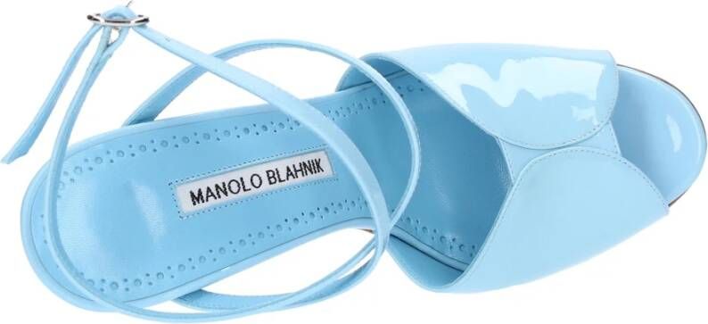 Manolo Blahnik Hourani 105 Sandalen Blue Dames