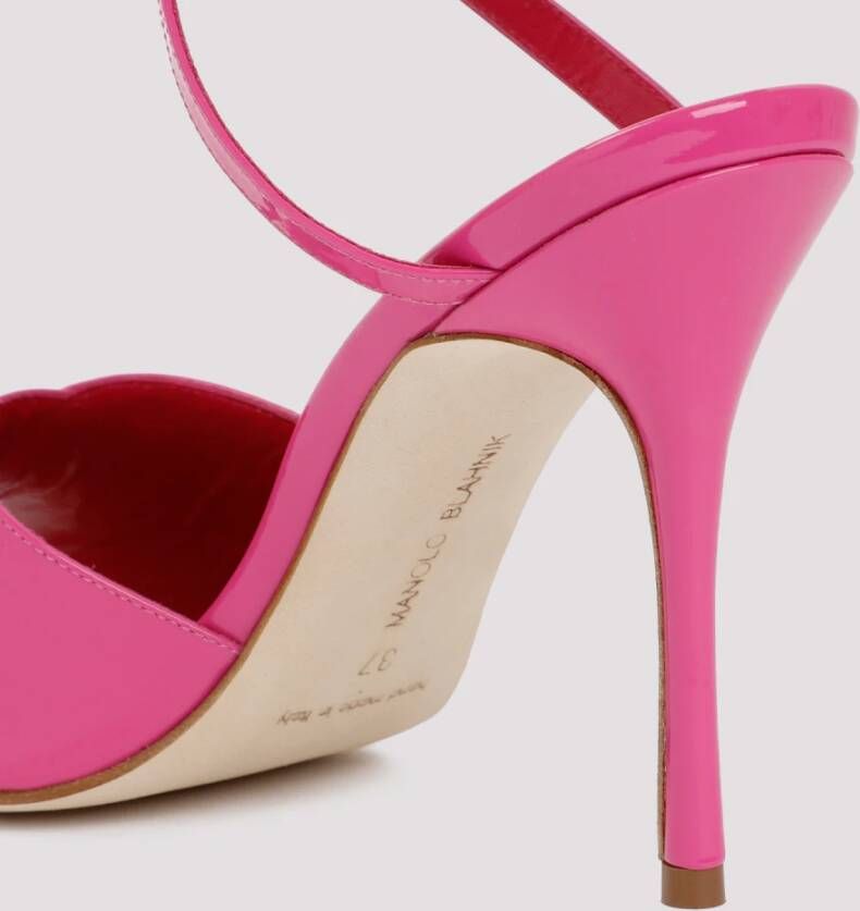 Manolo Blahnik Roze Hourani Sandalen Pink Dames