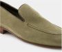 olo Blahnik Khaki Suède Loafers met Leren Details - Thumbnail 2