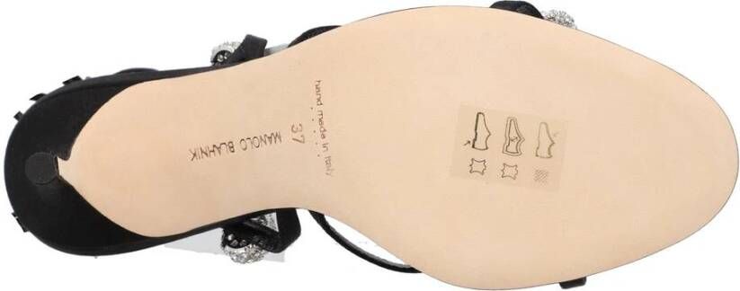 Manolo Blahnik Kristal Satijnen Sandalen