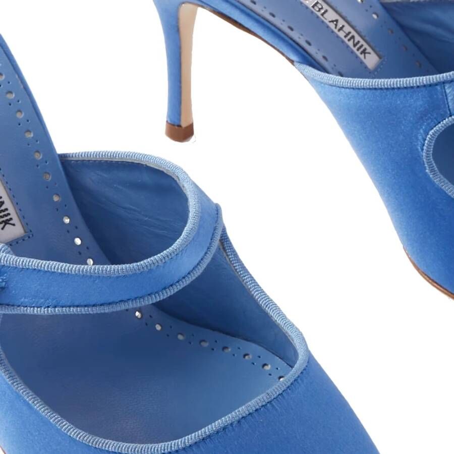 Manolo Blahnik Kristalsluiting Juweel Muiltjes