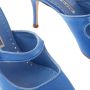 Manolo Blahnik Jewel Mules met kristallen sluiting Blue Dames - Thumbnail 4