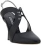 Manolo Blahnik Leren Jijara Pumps Stiletto Hak Black Dames - Thumbnail 6