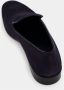 olo Blahnik Marineblauwe Suède Loafers - Thumbnail 2