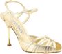 Manolo Blahnik Nappa Leren Stiletto Hak Sandalen Yellow Dames - Thumbnail 5