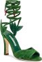 Manolo Blahnik Wrap Sandalen met 10 5 cm Hak Green Dames - Thumbnail 2