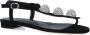 Manolo Blahnik Sandalen "Hobela" Flip-Flop Sandals in zwart - Thumbnail 3