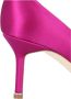 Manolo Blahnik Paarse Satijnen Kristal Gesp Pumps Purple Dames - Thumbnail 3