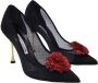 Manolo Blahnik Pre-owned Canvas heels Black Dames - Thumbnail 3