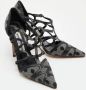 Manolo Blahnik Pre-owned Canvas heels Gray Dames - Thumbnail 3