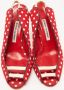 Manolo Blahnik Pre-owned Canvas sandals Red Dames - Thumbnail 2
