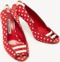 Manolo Blahnik Pre-owned Canvas sandals Red Dames - Thumbnail 3