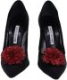 Manolo Blahnik Pre-owned Cotton heels Black Dames - Thumbnail 4