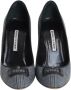 Manolo Blahnik Pre-owned Cotton heels Gray Dames - Thumbnail 2